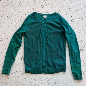 Merona Green Cardigan Sweater